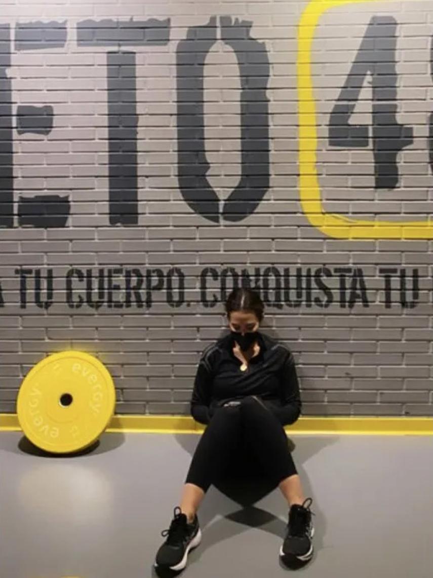 Tamara Falcó, tras acabar una sesión de Reto 48.