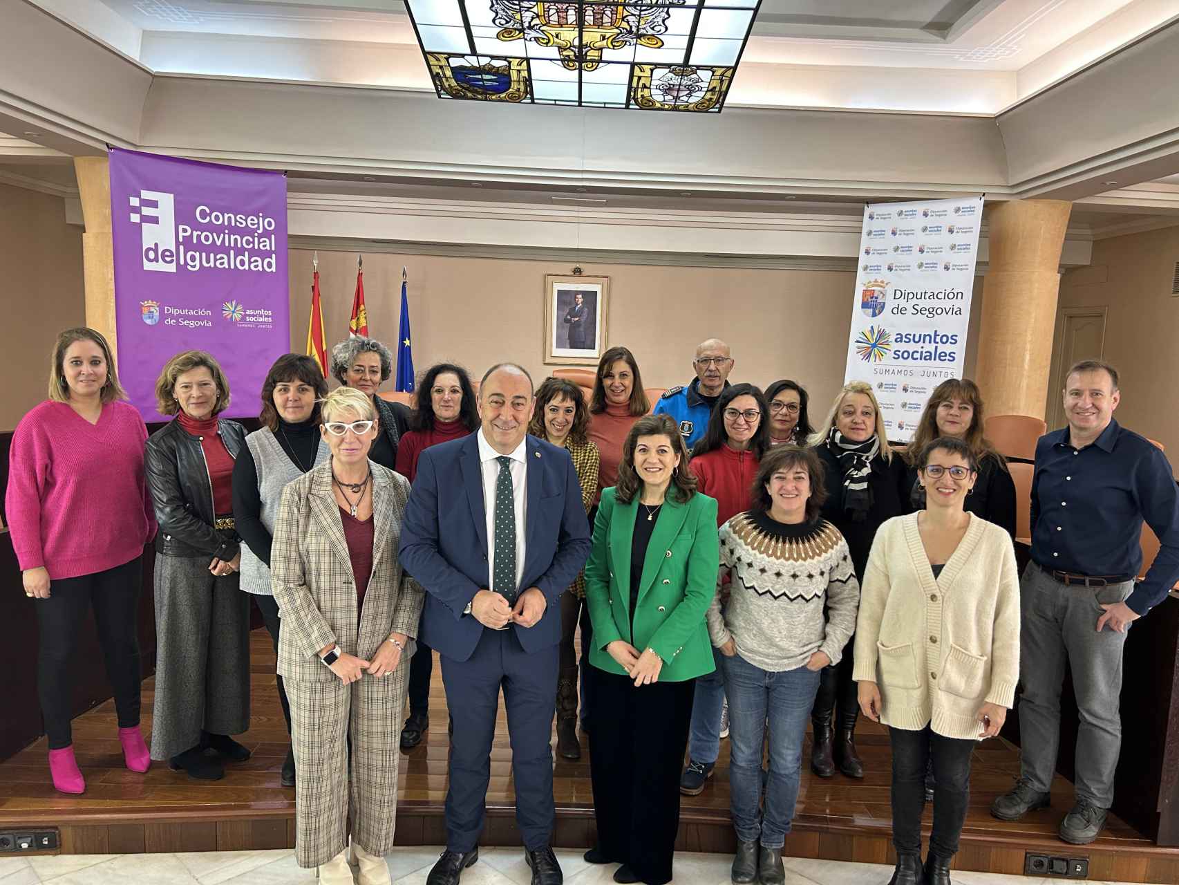 Imagen de la reunión del Consejo Provincial por la Igualdad de la Diputación de Segovia, celebrado este viernes.