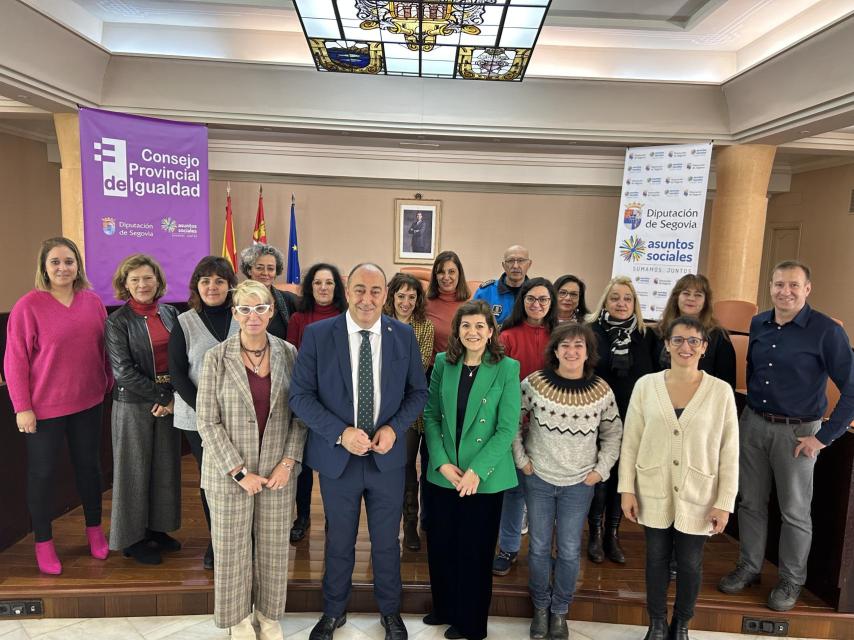 Imagen de la reunión del Consejo Provincial por la Igualdad de la Diputación de Segovia, celebrado este viernes.