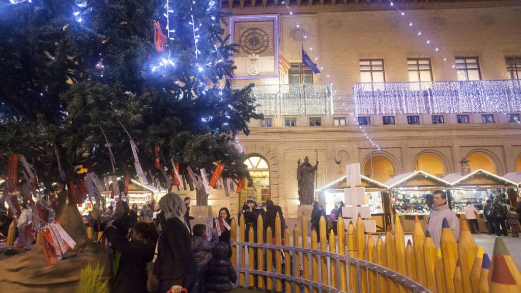 Innovación y tecnología para una Navidad más sostenible en Zaragoza.