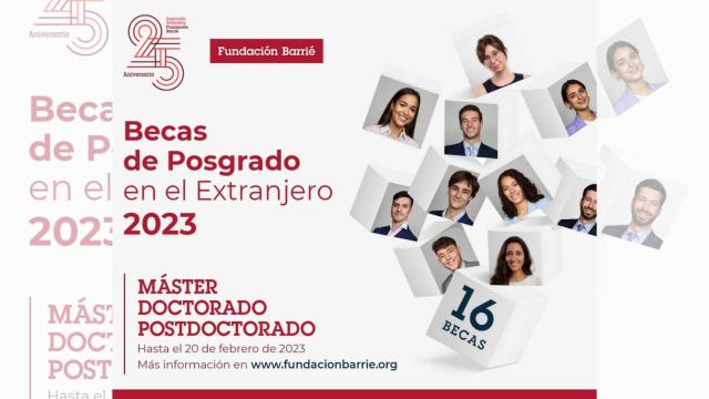 Nueva convocatoria de becas de posgrado para estudiar en el extranjero.