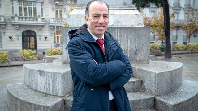 Carlos García Adanero, en la puerta del Congreso, este jueves.