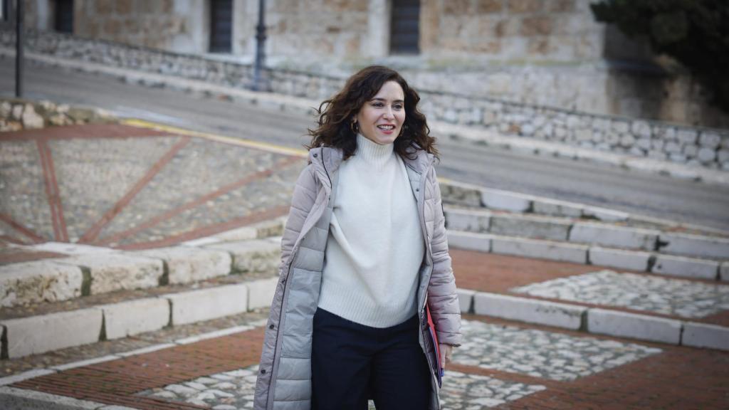 La presidenta de la Comunidad de Madrid y del PP de Madrid, Isabel Díaz Ayuso, en Chinchón.