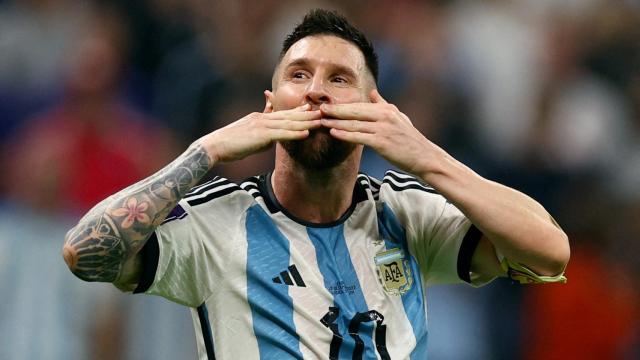 Leo Messi, en las semifinales frente a Croacia.