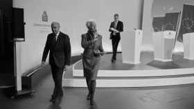La presidenta del BCE, Christine Lagarde, y el vicepresidente, Luis de Guindos.