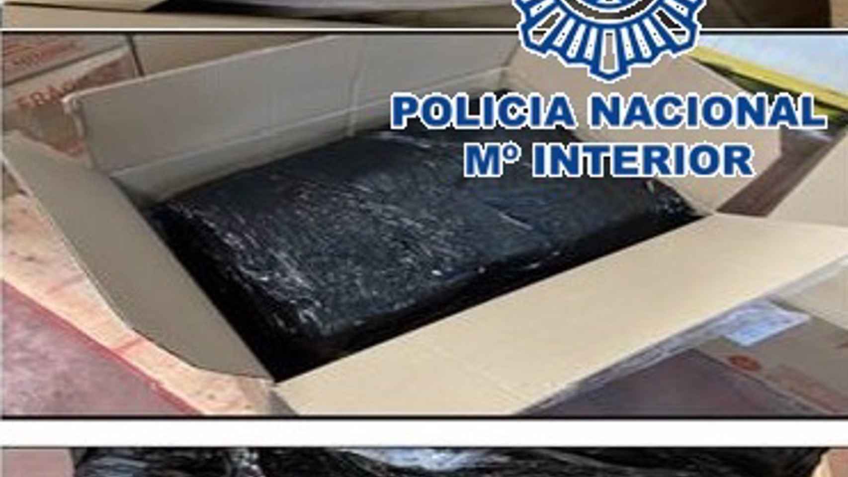 Imagen del pan y la droga incautada en la operación desarrollada en Málaga.