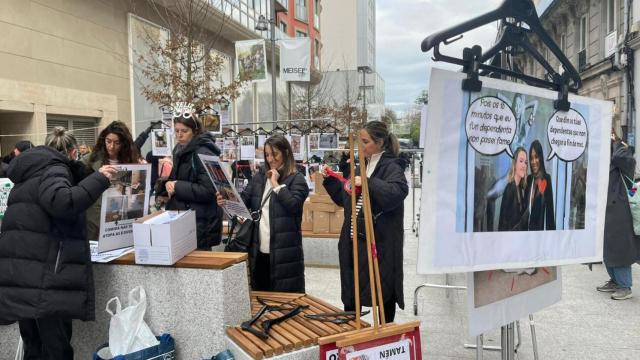 Nueva concentración de las trabajadoras de Inditex.