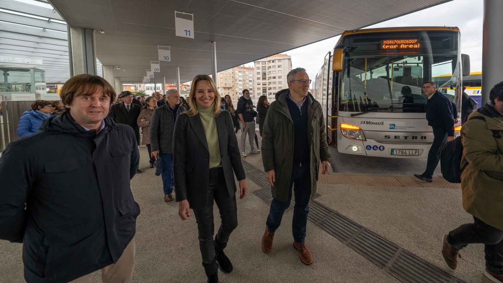 Visita institucional a la nueva estación de autobuses de Vigo.