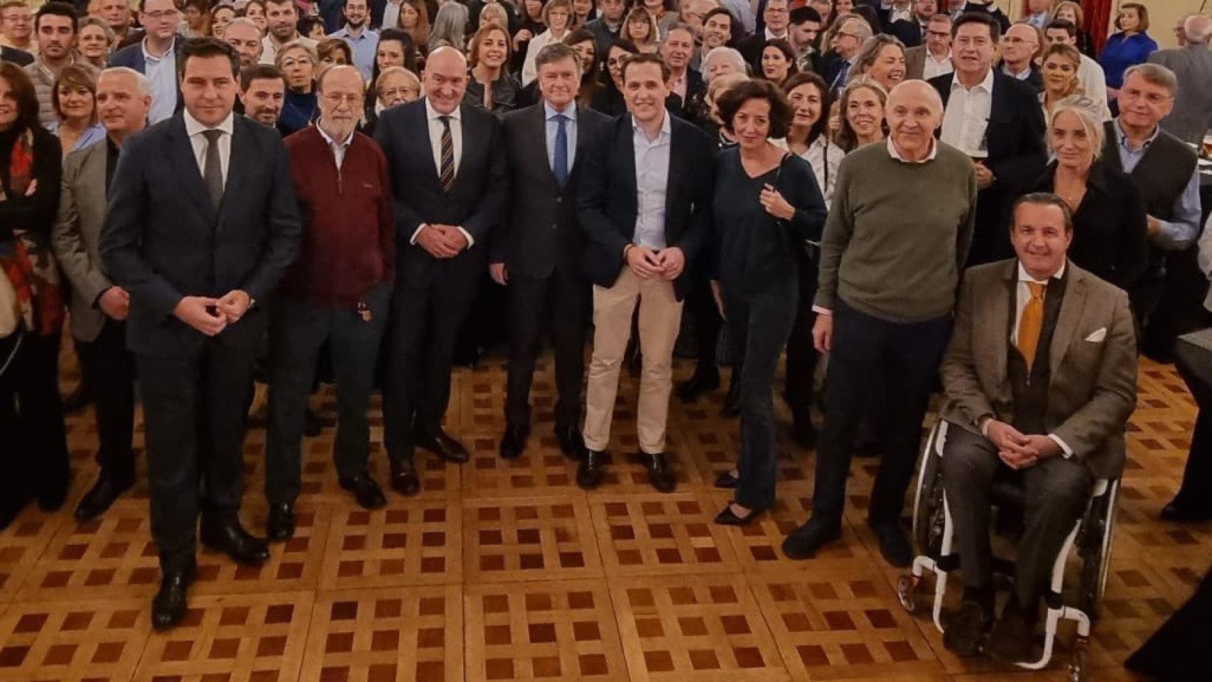 Foto del pasado jueves con De la Hoz, De la Riva, Carnero, Vázquez, Íscar, Cantalapiedra, Medrano y Tremiño