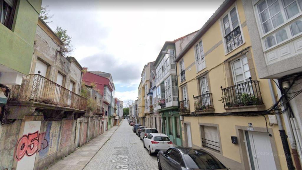 Calle Carlos III de Ferrol.
