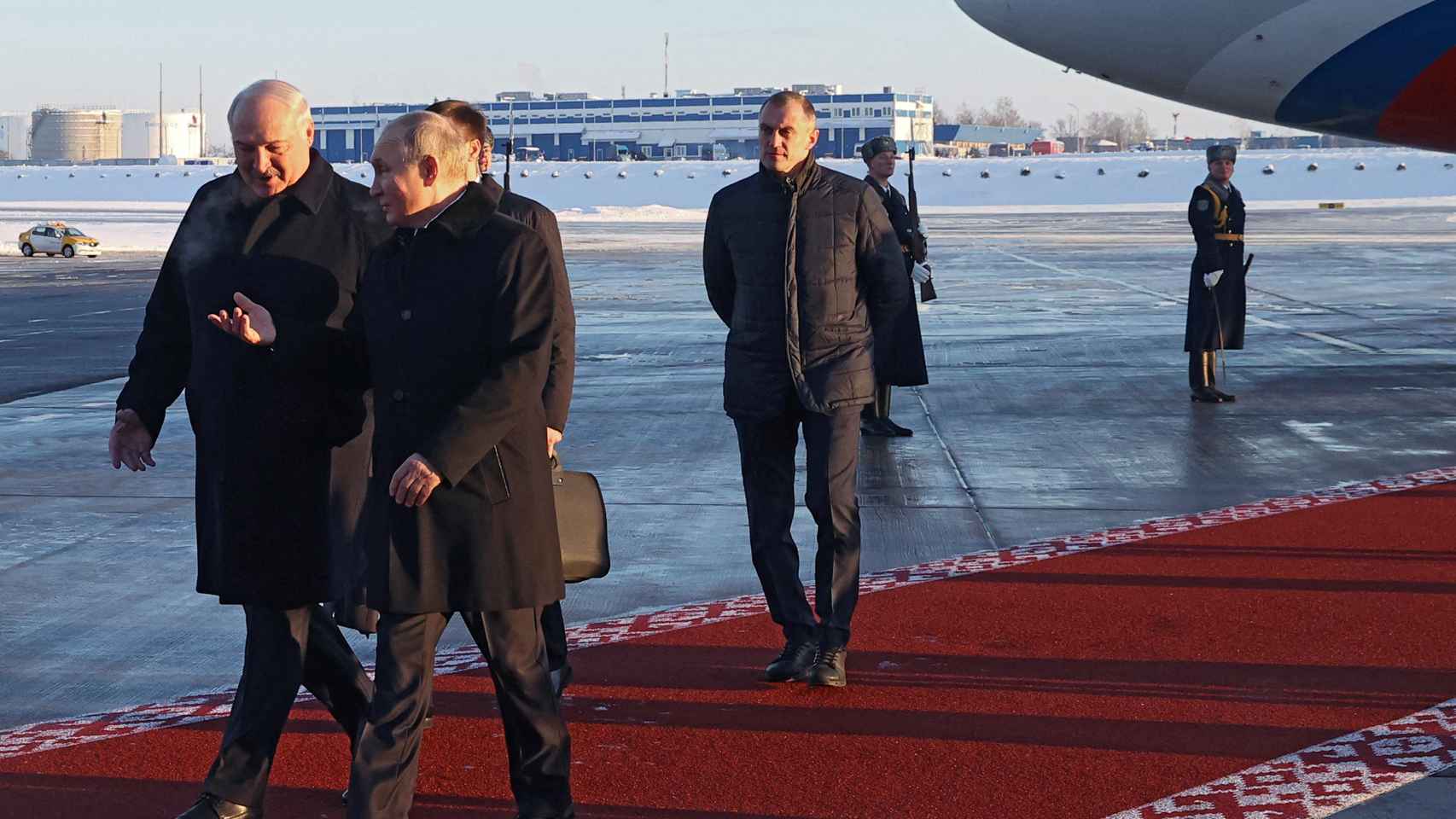 Putin y Lukashenko este lunes.