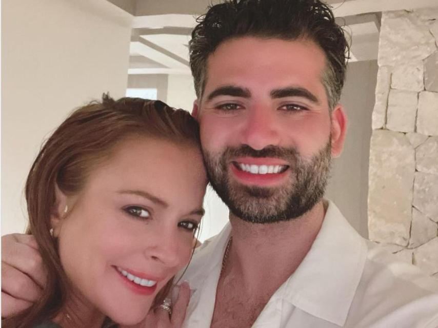 Lindsay Lohan y el banquero kuwaití Bader S. Shammas en una imagen de sus redes sociales.