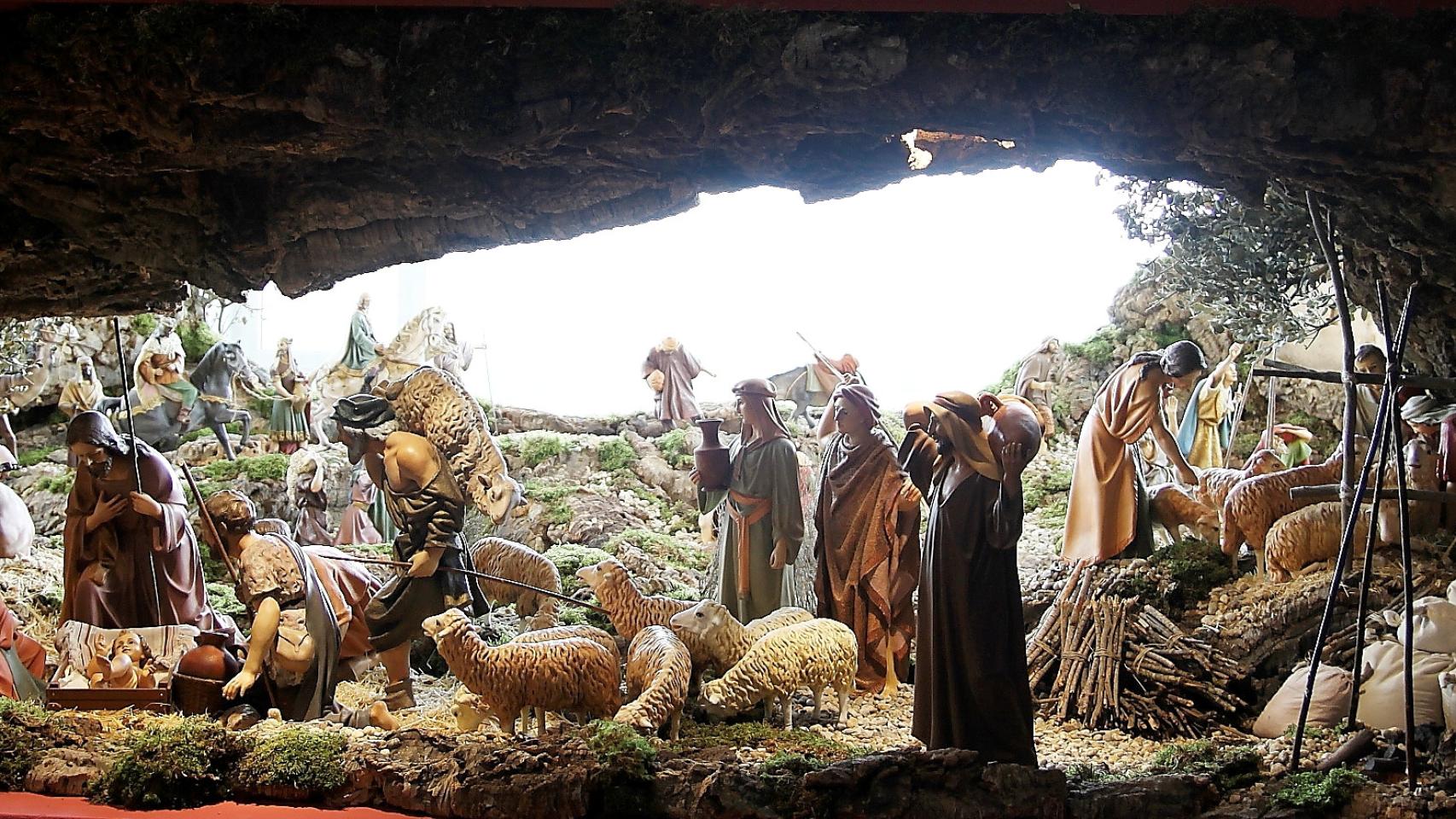 Belén tradicional del Ayuntamiento de Zamora, que se inaugura este lunes 19 de diciembre.