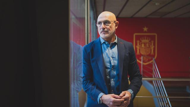 Luis de la Fuente, seleccionador español de fútbol, durante la entrevista con EL ESPAÑOL en la Ciudad del Fútbol de la RFEF