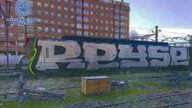 Detenidos 28 grafiteros que se dedicaban a hacer pintadas en trenes de Guadalajara y Madrid
