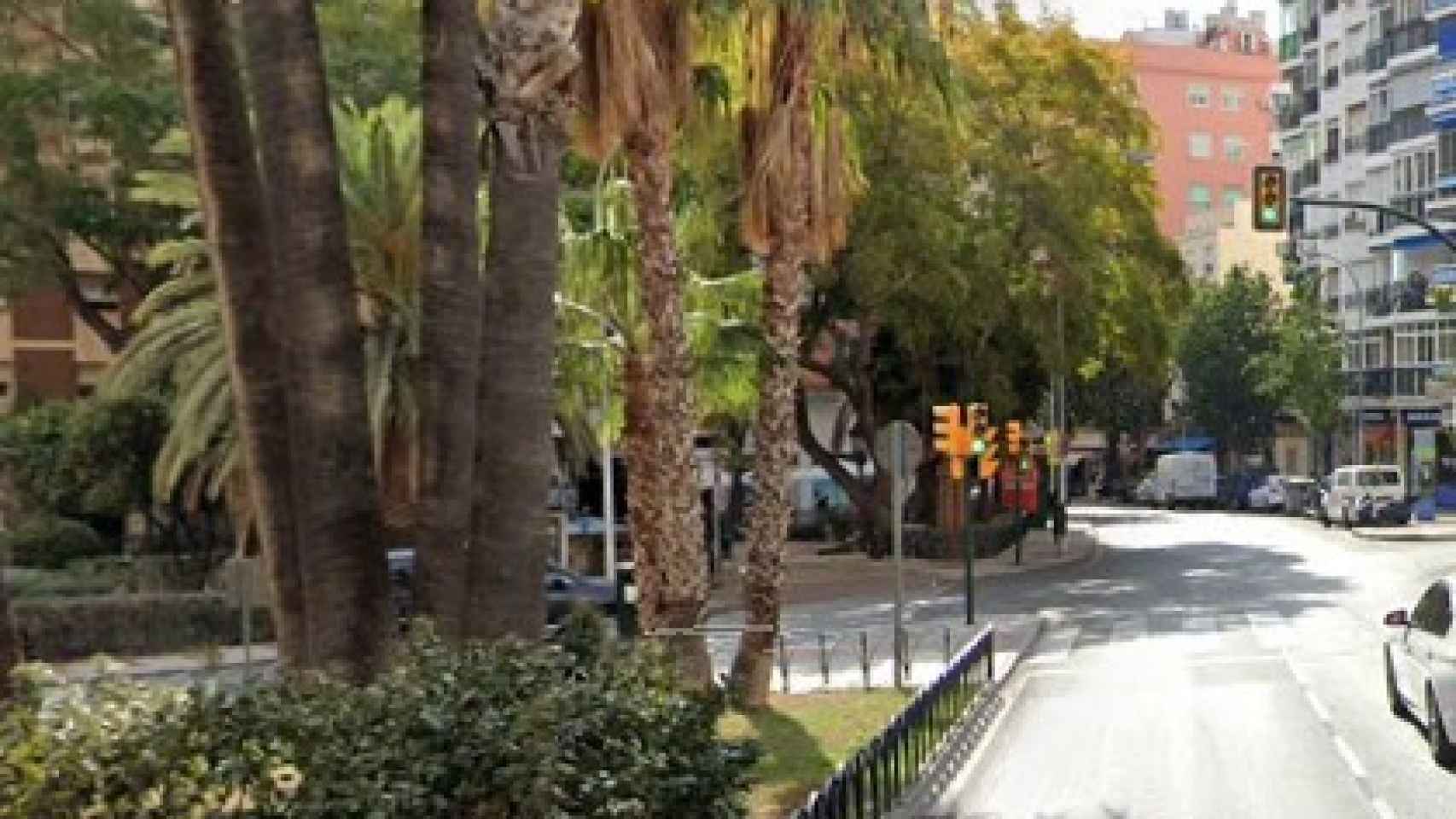 La plaza Bailén de Málaga capital.