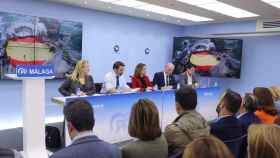 Imagen de la Junta Directiva Provincial del PP de Málaga, reunida este lunes.