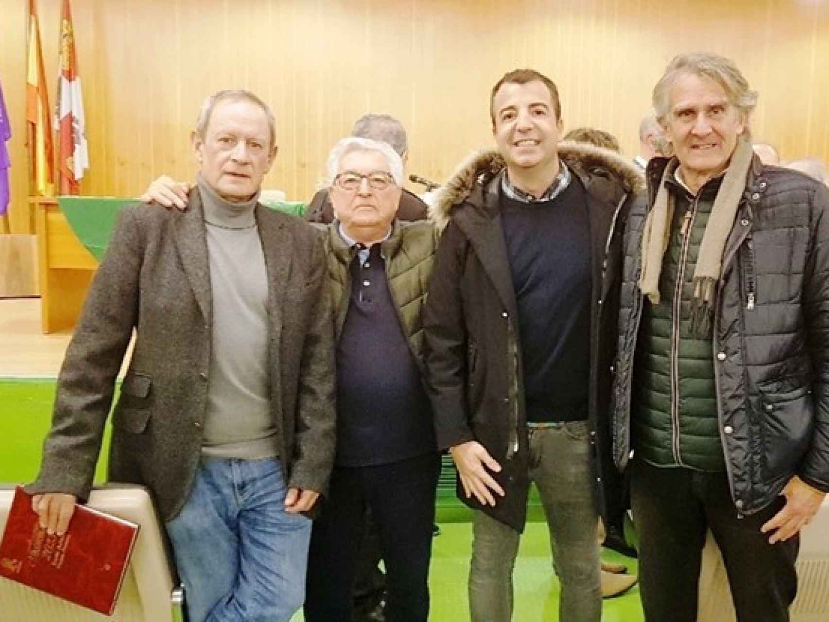 Con Martín Santoyo, Javier Martín y Jorge Cancho en la presentación de la Agenda Taurina 2022