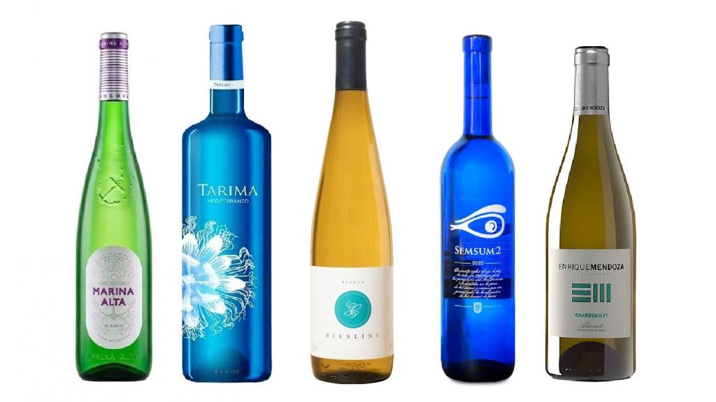 Cinco propuestas de vinos blancos alicantinos por menos de 10 euros.