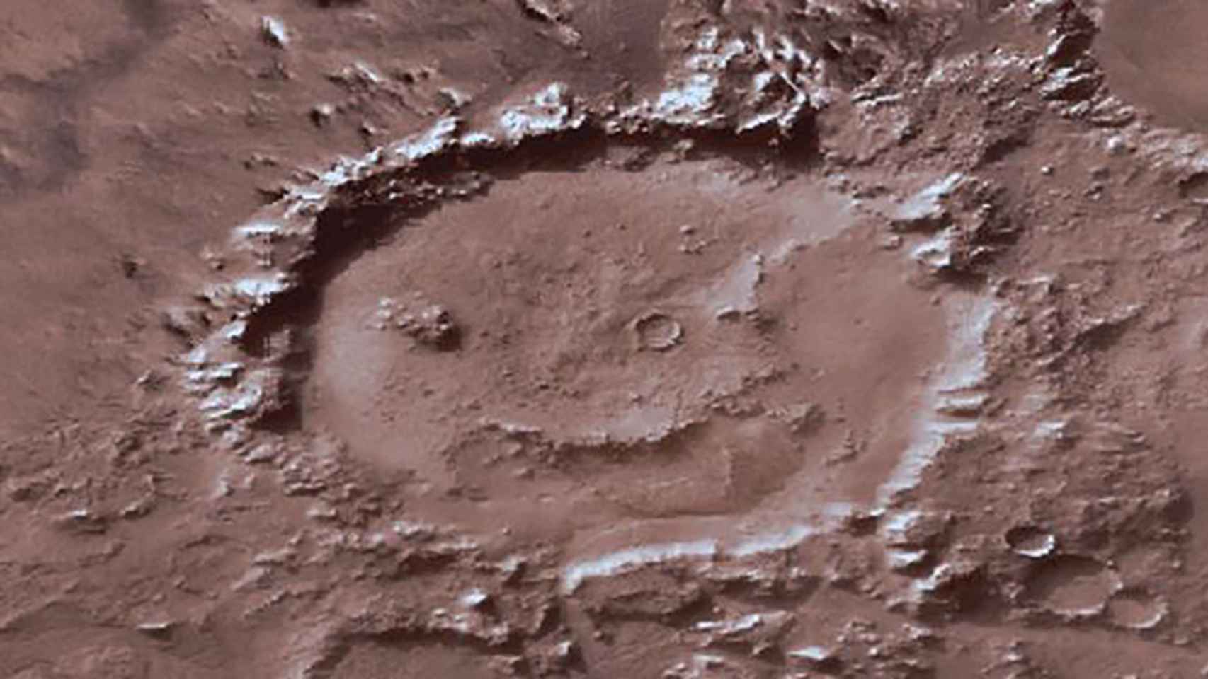 Cráter Galle o Happy Face.