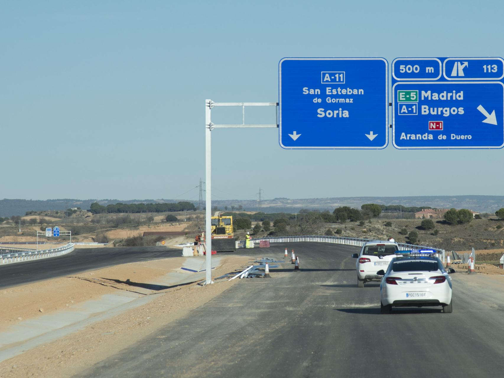 Imagen de archivo de la Autovía del Duero A-11.