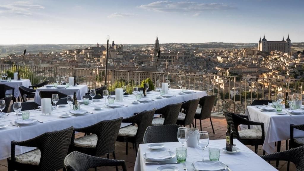 La terraza del Parador de Toledo.