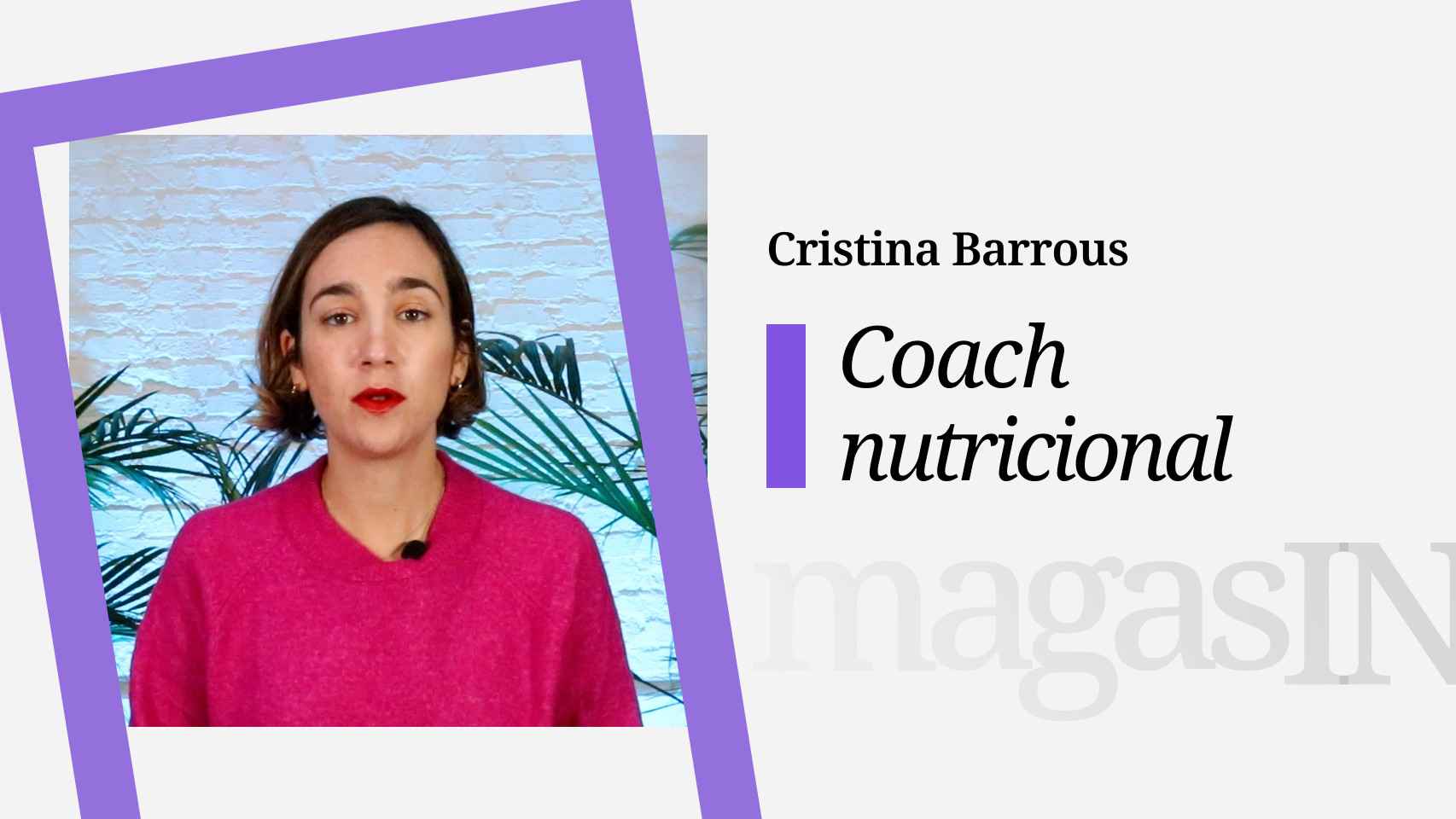 La experta en nutrición Cristina Barrous