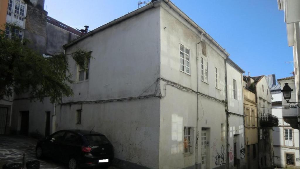 El inmueble del número 4 de la calle Sinagoga en A Coruña.