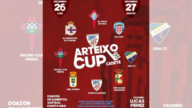 Cartel del Torneo de Fútbol Cadete.