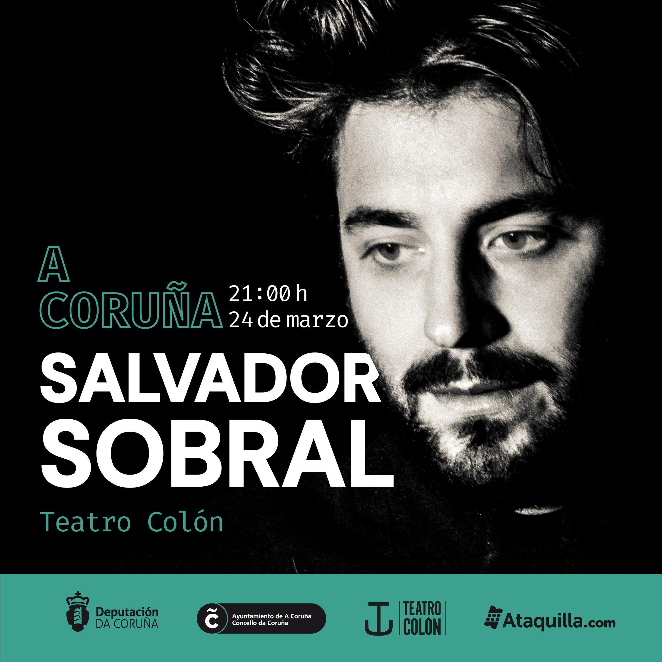 Carteles de los conciertos de Salvador Sobral en A Coruña y Vigo (Cedidas).