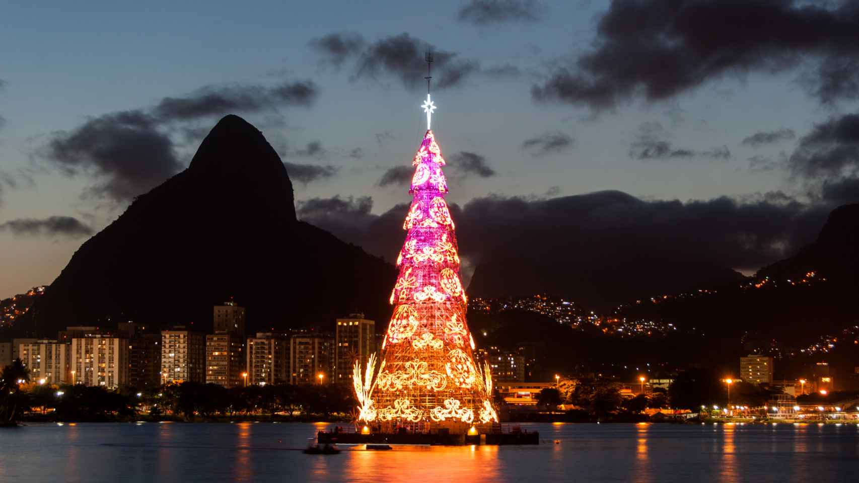 Árbol de Navidad en Río de Janeiro