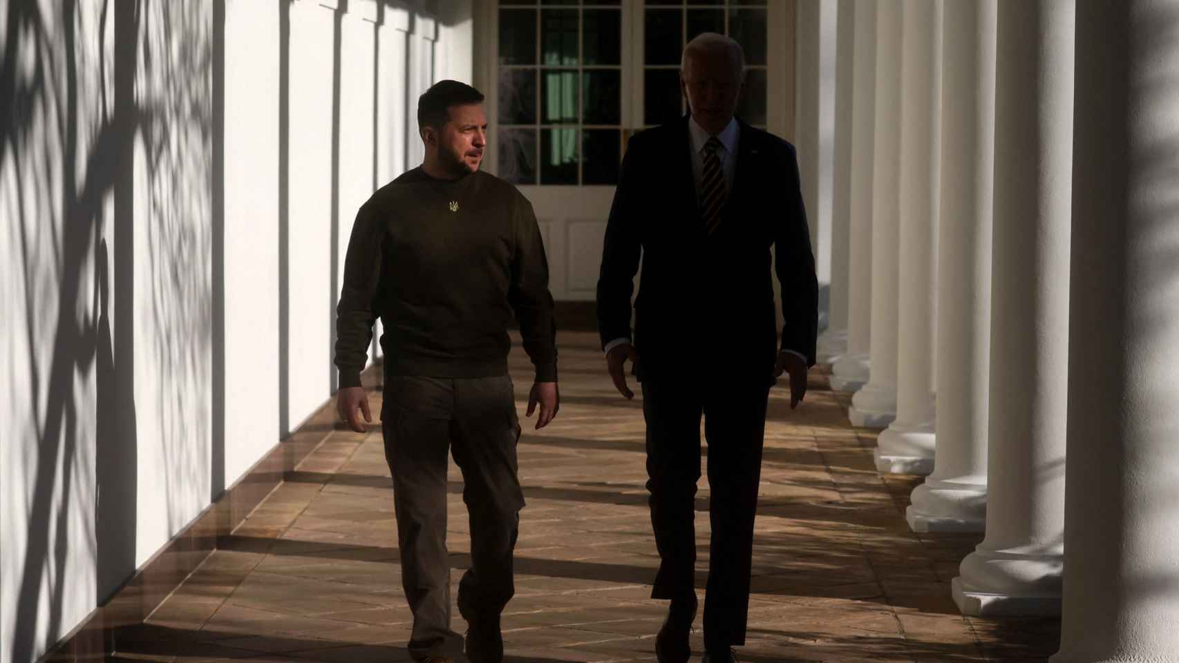 Volodímir Zelenski y Joe Biden en La Casa Blanca.