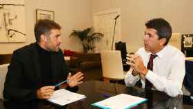 Gerard Fullana y Carlos Mazón, en la reunión de este miércoles en la Diputación de Alicante.