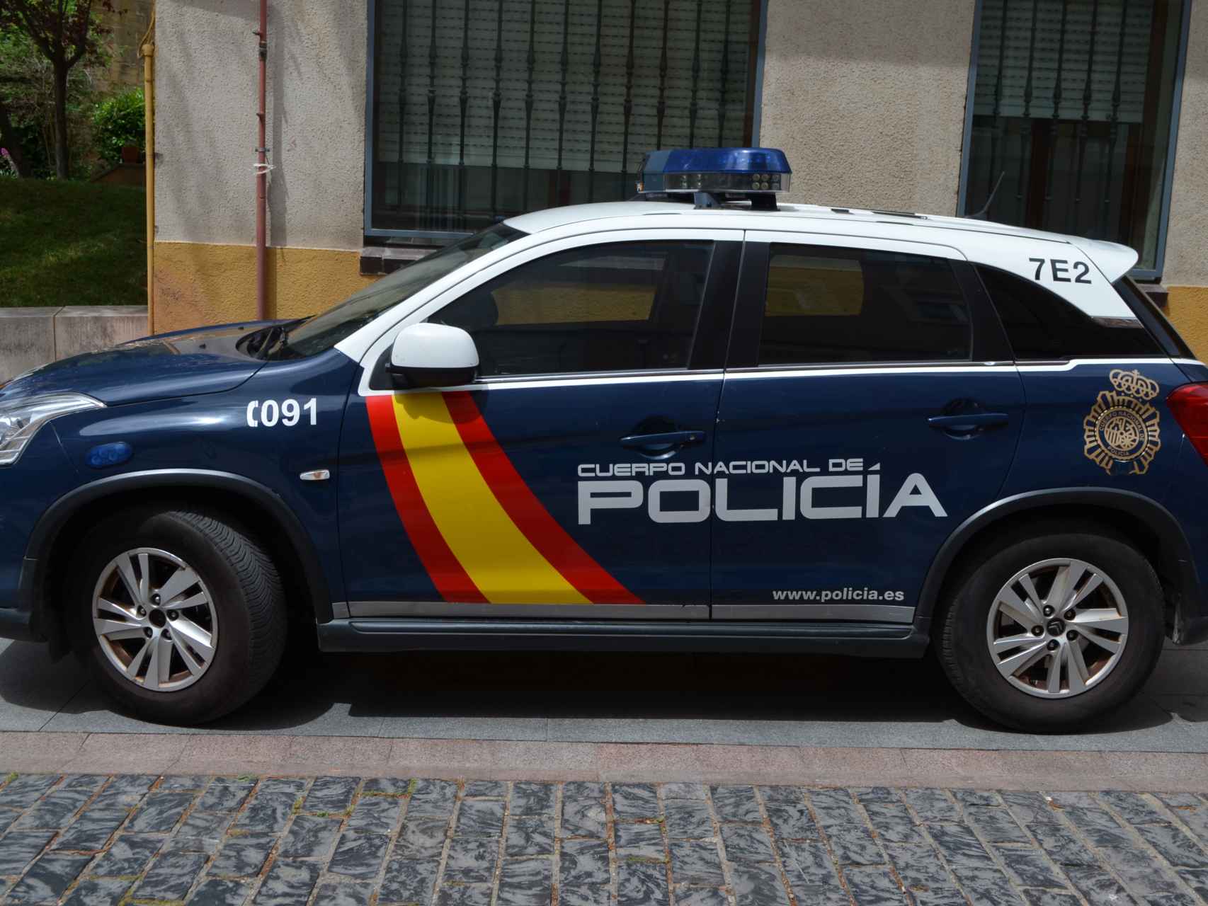 Imagen del coche de la Policía Nacional de Soria