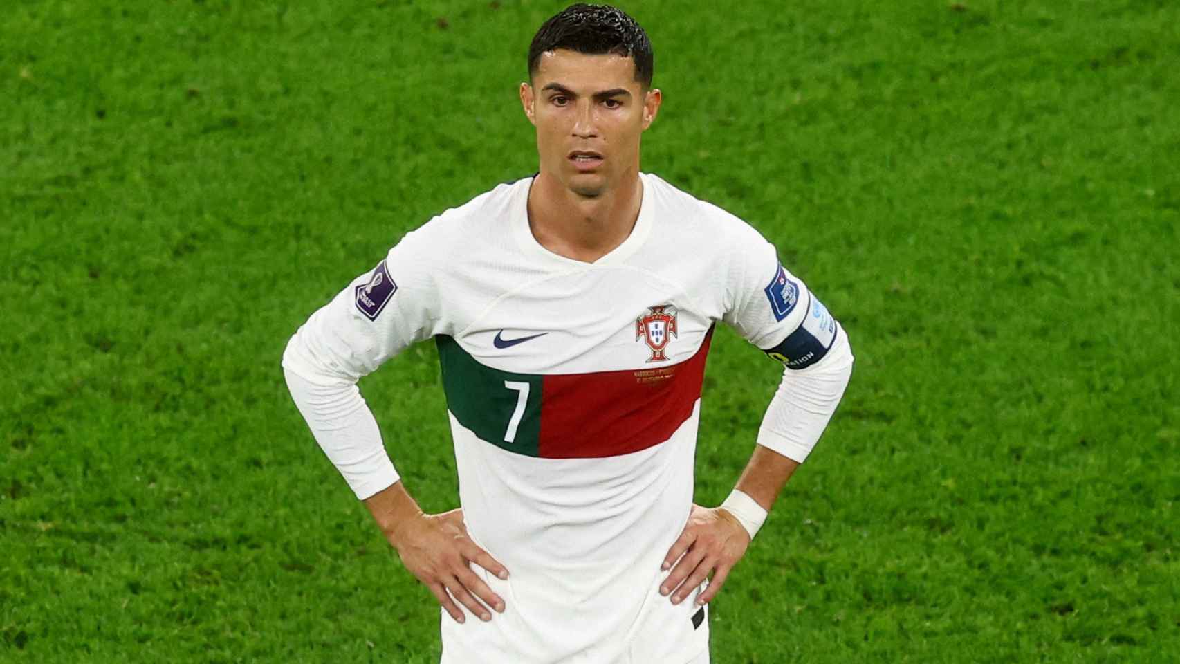 Cristiano Ronaldo, en su último partido con Portugal.