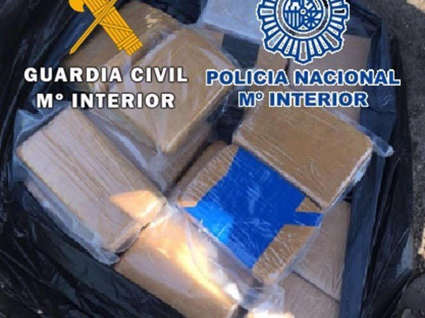 Heroína interceptada por los agentes