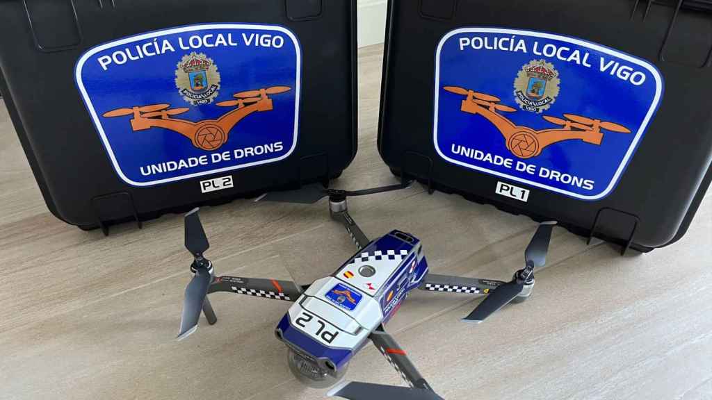 Dron de la Policía Local de Vigo.