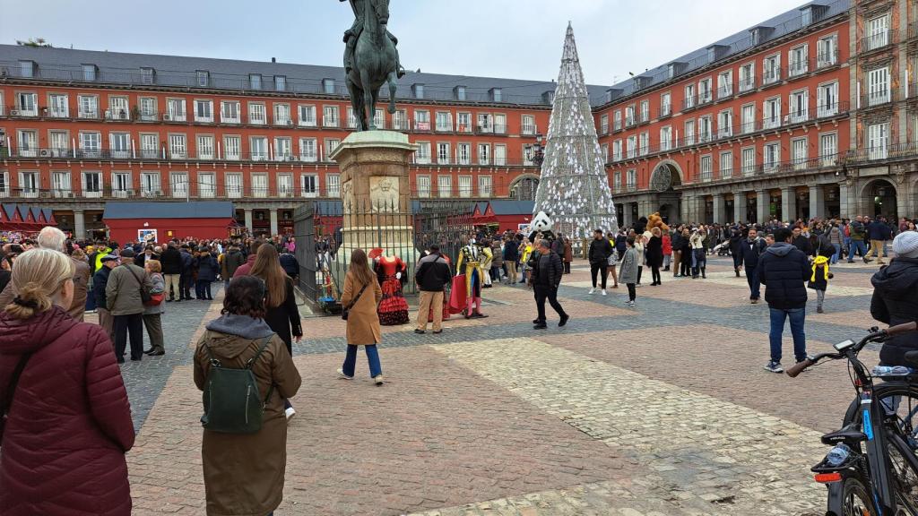 Mercadillo de la Plaza Mayor de Madrid.