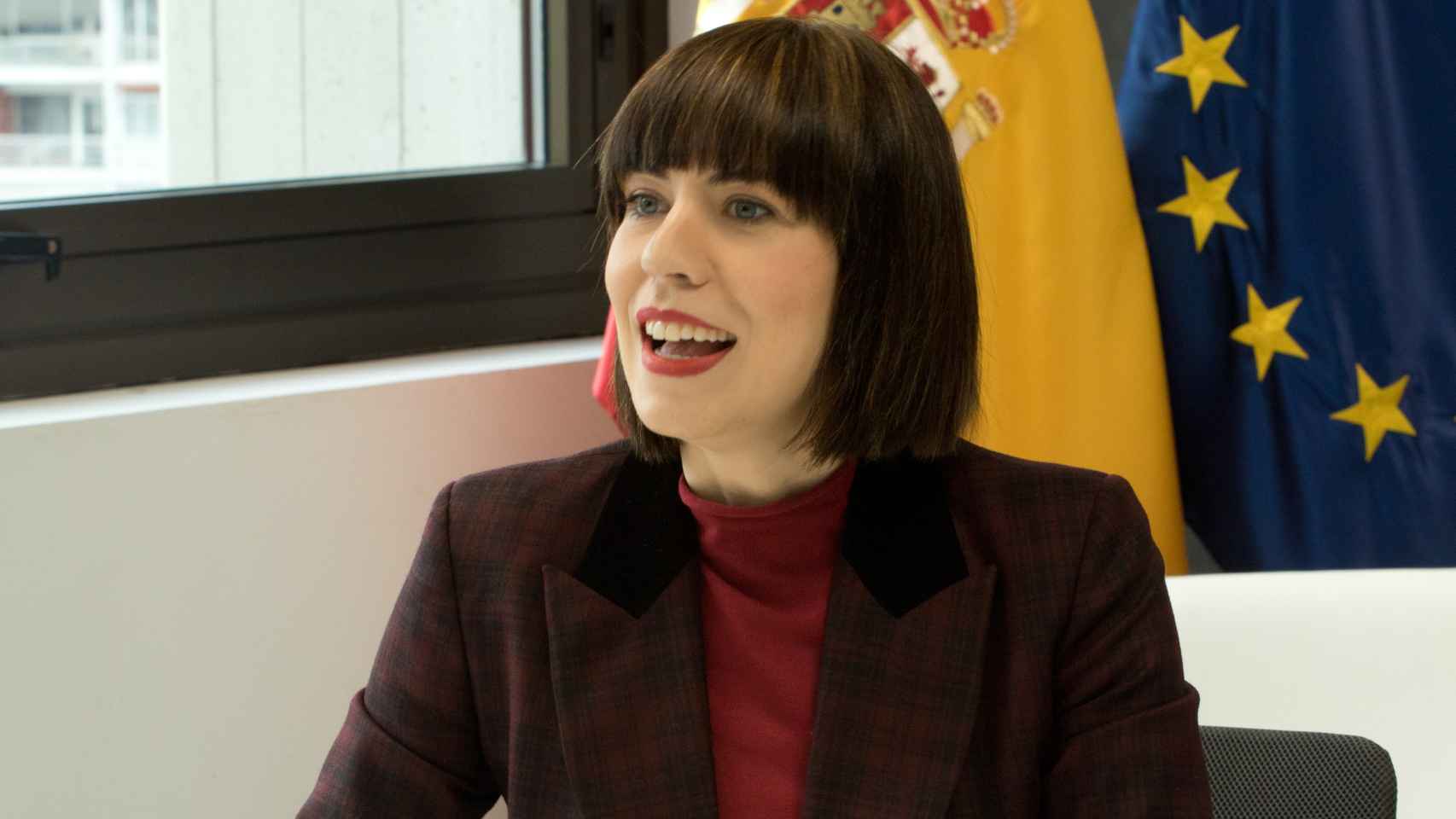 Diana Morant, ministra de Ciencia e Innovación, durante la entrevista con D+I / EL ESPAÑOL.