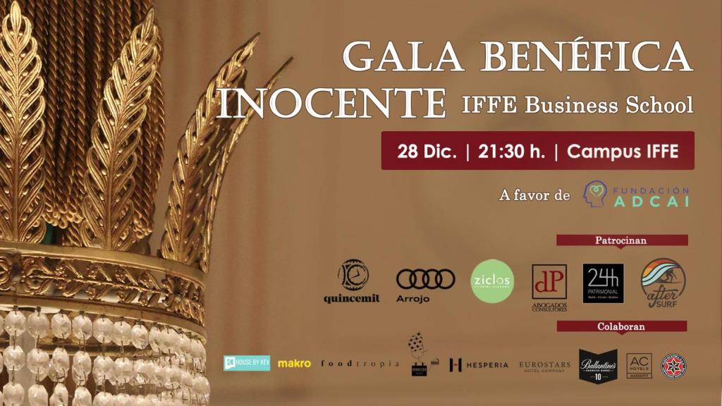 Este 28 de diciembre IFFE Business School celebra una Gala Benéfica Inocente en Oleiros