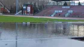 Imagen del vídeo grabado en Balaídos tras las lluvias.