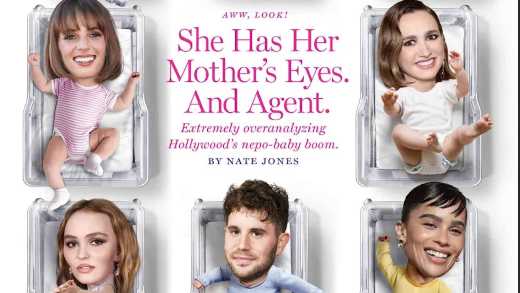 La portada de The New York con los nepo babies como tema central.