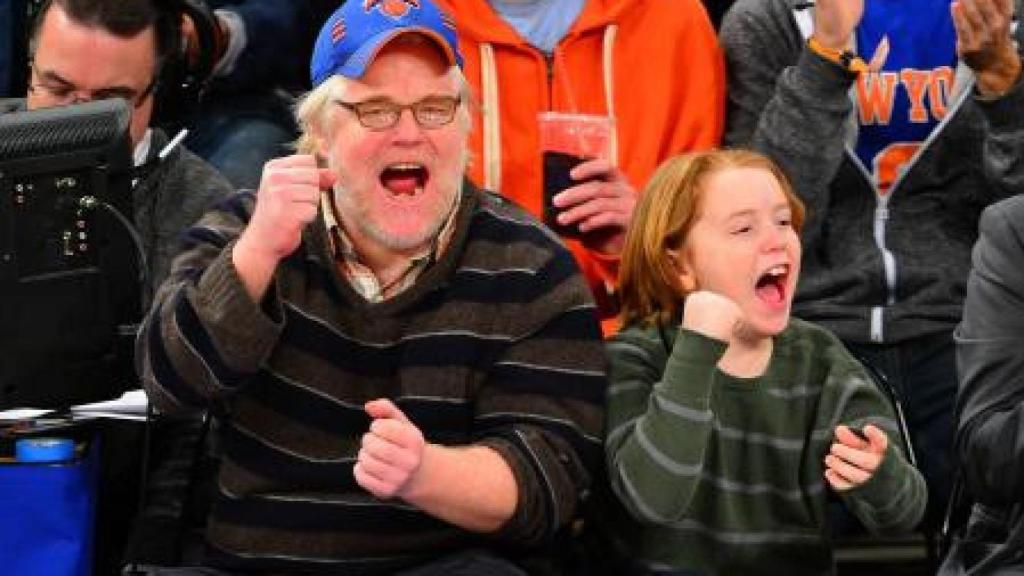 Philip Seymour Hoffman con su hijo Cooper Hoffman cuando era niño.