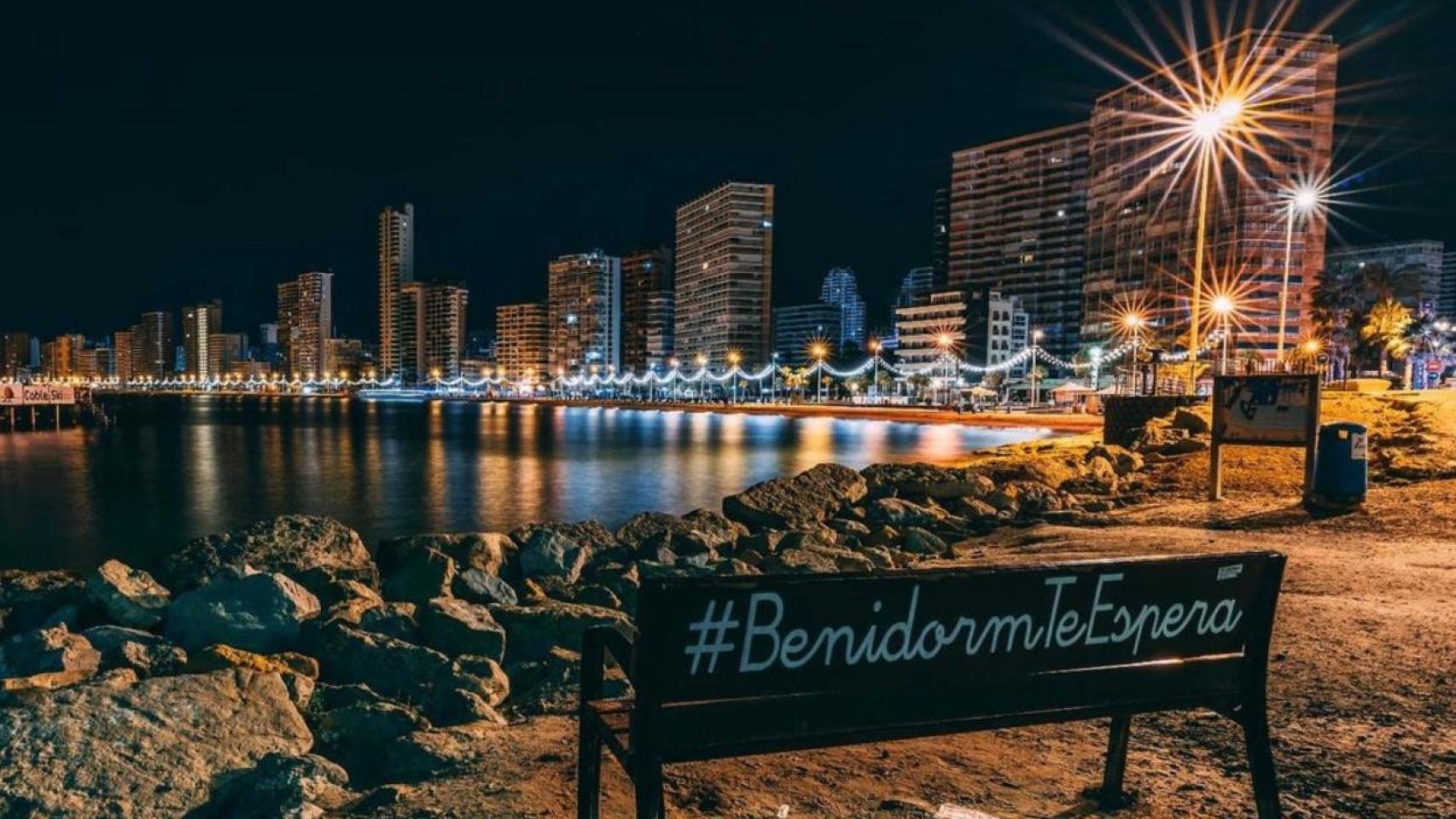 Imagen promocional de Benidorm en Nochevieja, realizada por Visit Benidorm.