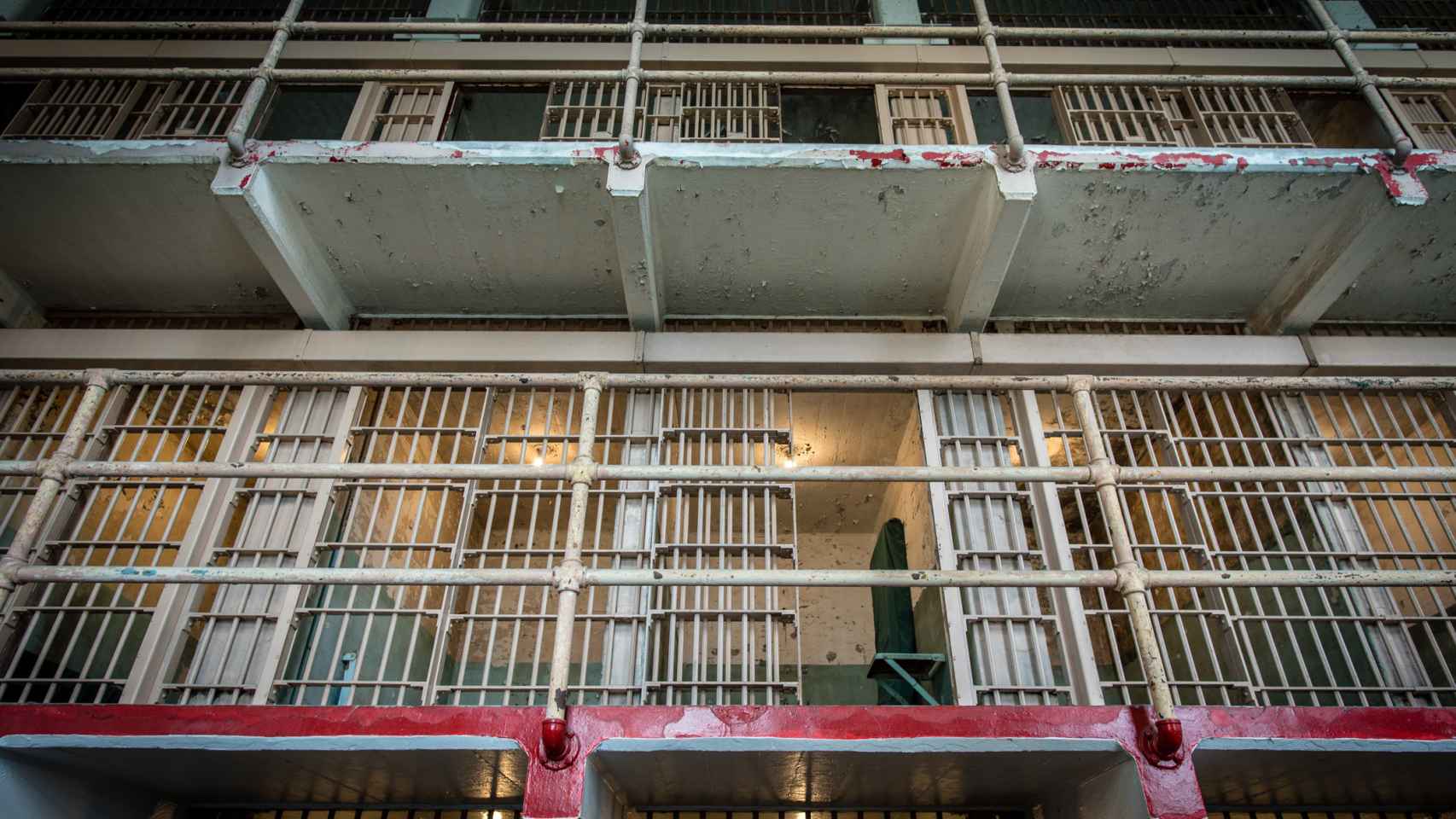 Imagen de archivo de las celdas de la prisión de Alcatraz.