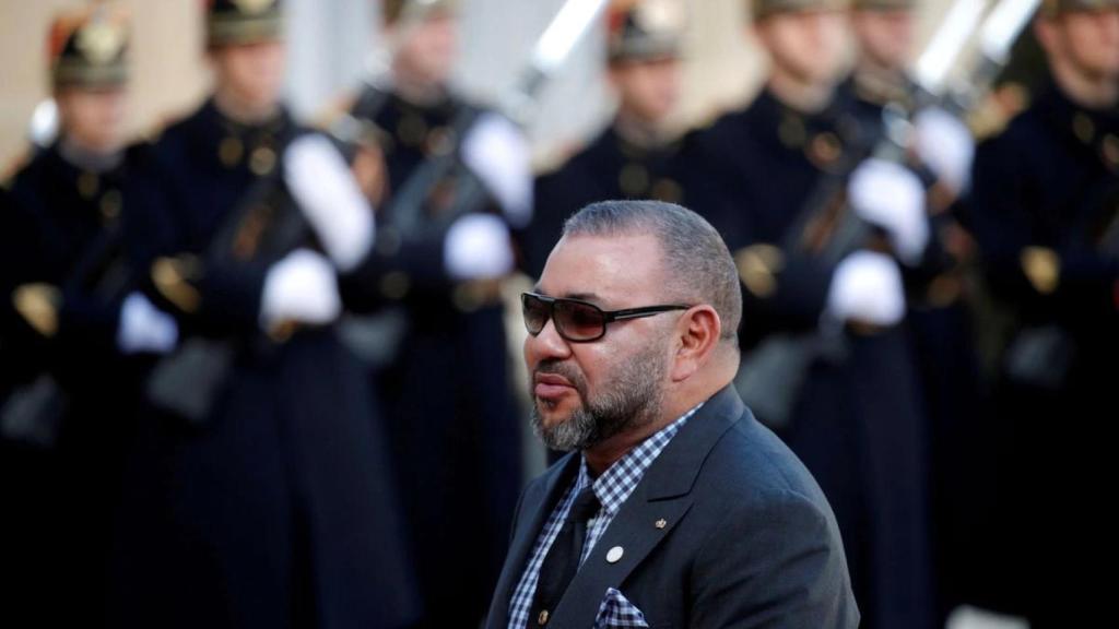 Mohammed VI de Marruecos, en el Palacio del Elíseo de París.