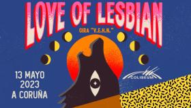 Las entradas para Love of Lesbian en A Coruña salen a la venta el martes 27 a las 12:00 horas