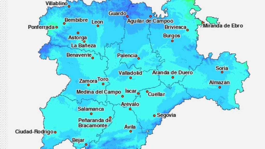 Mapa me temperaturas