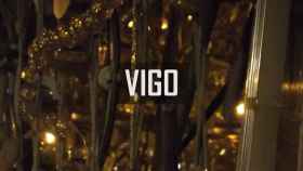 Imagen de un cable cortado en un montaje lumínico de Vigo.