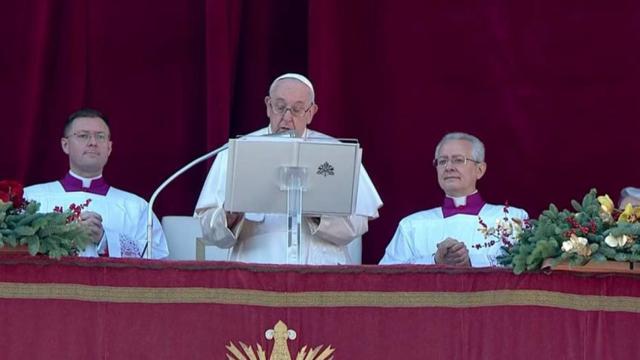 El Papa en la bendición Urbi et Orbi.